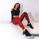 Women Snake Printed Leggings Push Up Fitness Sweatpants