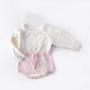 Baby Infant Handmade Love Sweater Knitted Wool Long