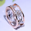 Diamond lucky flower vine leaves birthday present Bridal