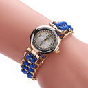 Fashion Leisure Woman Watch Women Knitting Rope Chain