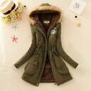 Thick Winter Jacket Women Large Size Long Section