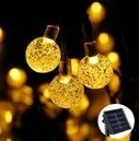 Crystal solar power of the led lamp string