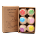 6 pcs Organic Bath Bombs Bubble Mint Lavender