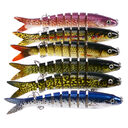 Pike Fishing Lures Artificial Multi Jointed Sections Hard