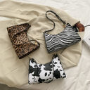 Fashion striped spotted niche handbags leopard print underarm