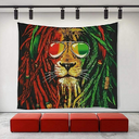 Lion tapestry art wall hippie king