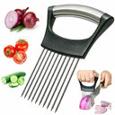Food Slice Assistant - Stainless Steel Onion Holder