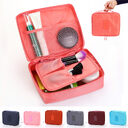 Portable Cosmetic Bag Waterproof Divider Multi-grid Pockets Toiletry