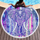 Printed beach towel shawl