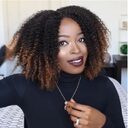 Wig short curly hair explosion head small