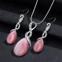 Fashion Opal Jewelry Sets For Woman Cubic zirconia
