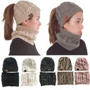 Autumn Winter Women's Hat Caps Knitted Warm ring