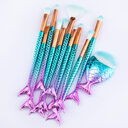 11pcs Makeup Brushes Kit Maquiagem Maquillaje New Mermaid