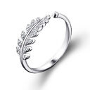 Lnrrabc Woman Jewelry Fashion Simple Design Leaf Ring