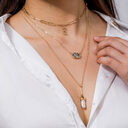 Fashionable new jewelry diamond-shaped abalone shell accessories personality