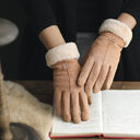 Gloves Female Autumn and Winter Warm Korean Version