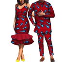 Couple clothing suspender skirt African