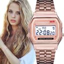 WR F91W Steel Band Electronic Watch
