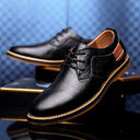 Men's Casual Leather Shoes Top Layer Daily Trend