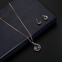 Diamond Crystal Necklace And Earrings Two-piece Bridal Wedding