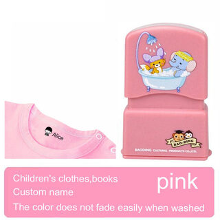 made Baby Name Stamp DIY for Children Name Seal Student Clothes