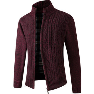 Autumn And Winter Middle-aged Men Plus Velvet Thick
