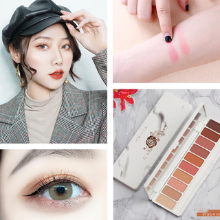 Super Fire Earth Color Eyeshadow Students Beginners Pearl Glitter Waterproof