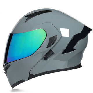Half Helmet Personality Winter Locomotive Gray