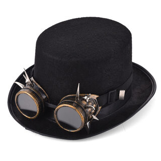 Steampunk Rivet Glasses Top Hat Goth Punk Magic
