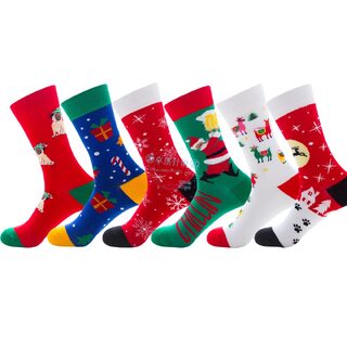 Christmas Socks Santa Claus Elk Men