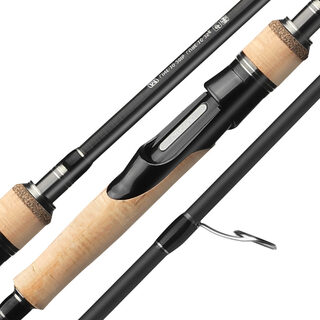 Three-section Lure Rod Adjustable Carbon Straight Handle Fishing