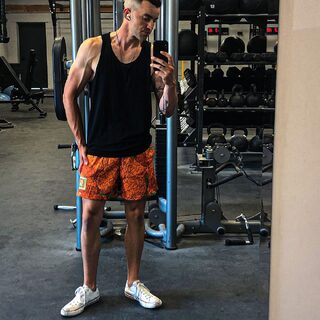 Anime Men Devil Fruit Manga Sports Shorts To Gym Fitn