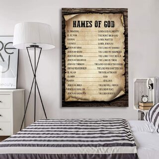 God Wall Art Canvas Print Poster Christian Decoration