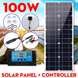 30W 18V Semi-flexible Solar Panel Outdoor Charging USB