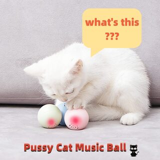 New Self-Hi Pussy Cat Music Ball Sounds