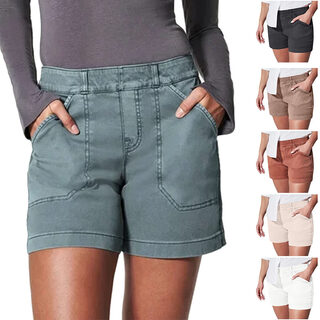 Women's Shorts Summer Fashion High Elasticity With Pockets