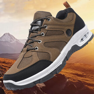 Casual Air Cushion Mesh Shoes Men Outdoor Breathable Lace-up Sneakers Running Sports Shoes