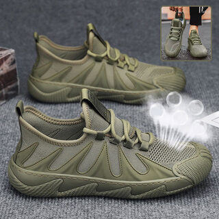 Breathable Mesh Sports Shoes Casual Lace-up Sneakers Men