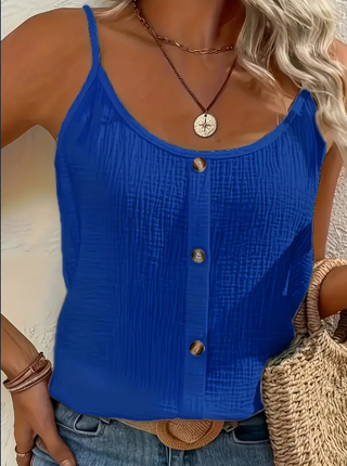 Vibrant Solid Color Cami Top - Sleek Sleeveless