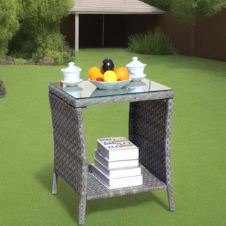 Outdoor Patio Furniture 1 Coffee Table With Clear