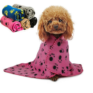 Dog Fleece Blanket Cat Litter Mat Puppy Soft