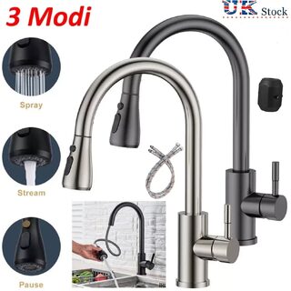 360 Kitchen Sink Mixer Taps Pull Out Spout