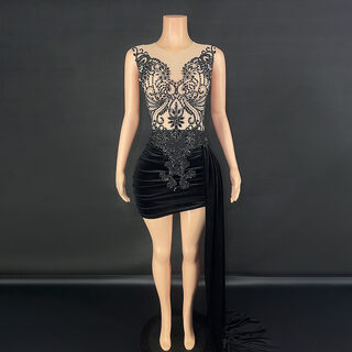 Summer Luxury Evening Dress Female Singer Stage Costume