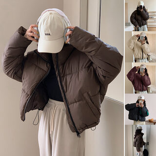 New Stand Collar Short Coat Fashion Bread Cotton-padded