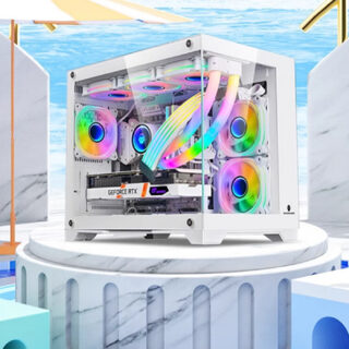 Panoramic Glass 360 Water-cooled Desktop Computer Host