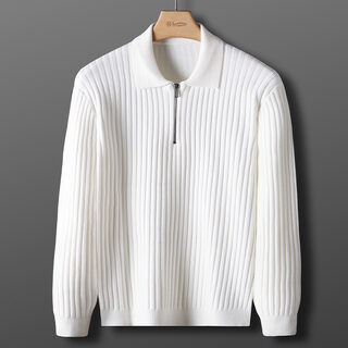 Autumn And Winter Leisure Slim-fit Handsome Sweater Half