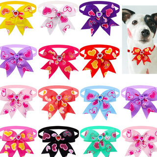 Pet Love Diamond Bow Tie Accessories