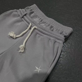 Trendy Double-waist Five-pointed Star Embroidery Couple Simple Casual