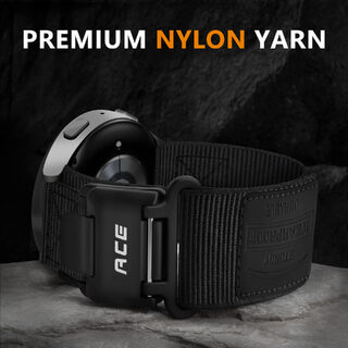 Nylon Canvas Sports Velcro Magnetic Loop Watch Strap