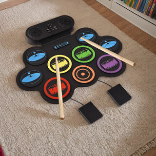Portable Percussion Instrument Silicone Jazz Drum Set
